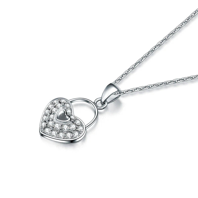 Love Heart Lock Necklace