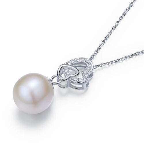 Fresh Water Pearl Heart Necklace