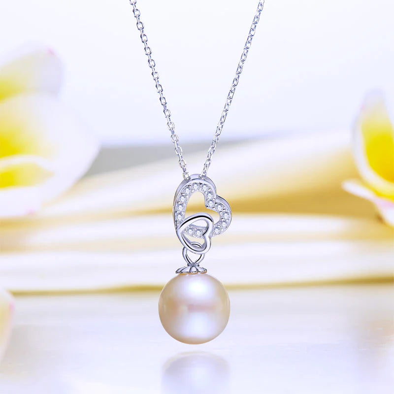 Fresh Water Pearl Heart Necklace