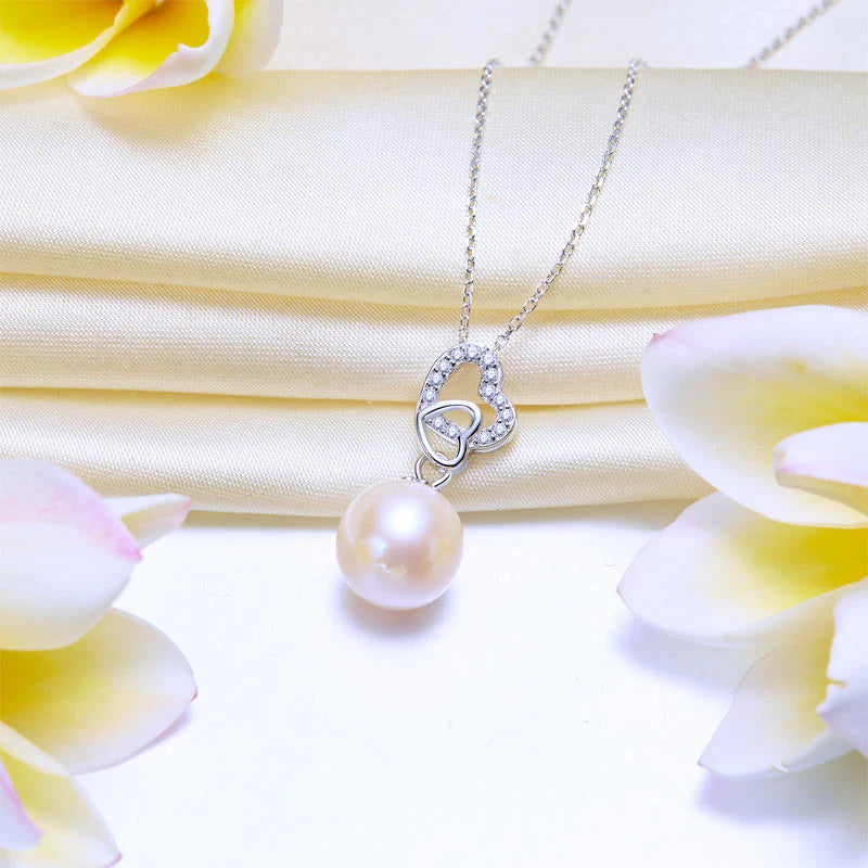 Fresh Water Pearl Heart Necklace