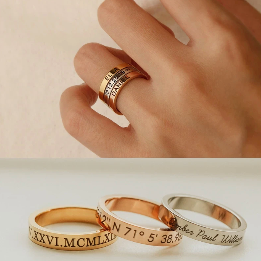Customized Name Ring