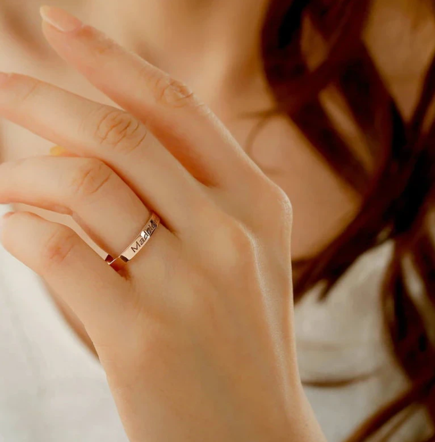 Customized Name Ring