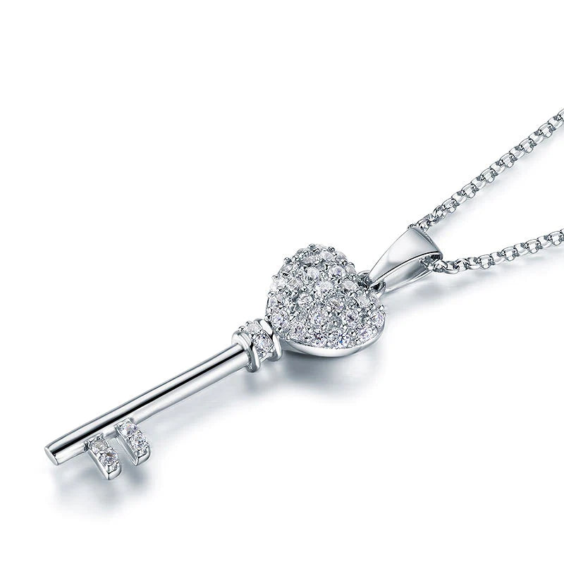 Love Key Pendant Necklace