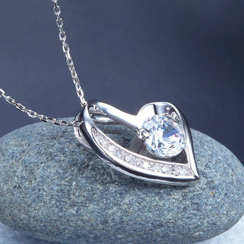Diamond Heart Pendant Necklace