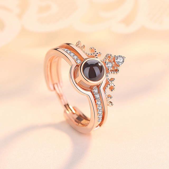 "I LOVE YOU" 100 Languages Ring Set