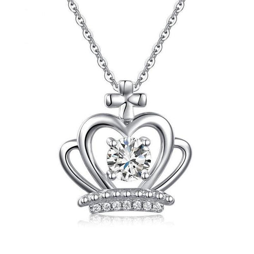 Silver Crown Pendant