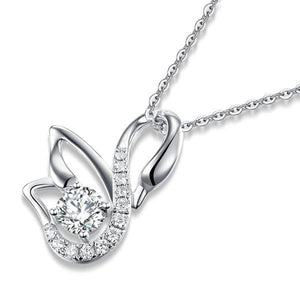 Silver Swan Necklace