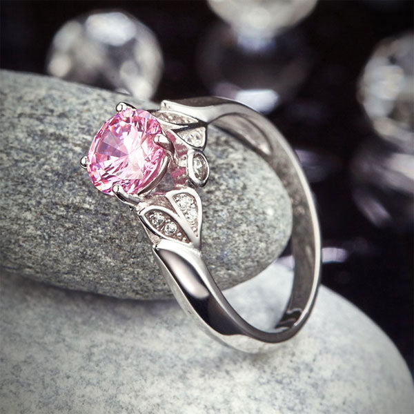 Pink Elegant Lovers Ring