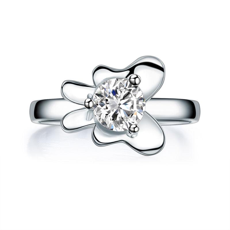 2-Pcs Butterfly Flower Ring Set