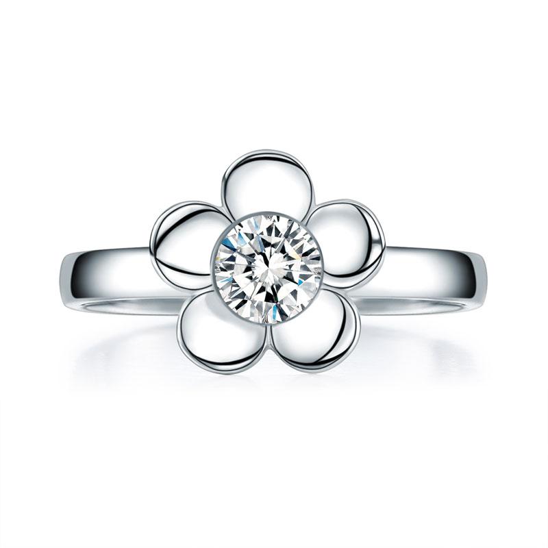 2-Pcs Butterfly Flower Ring Set