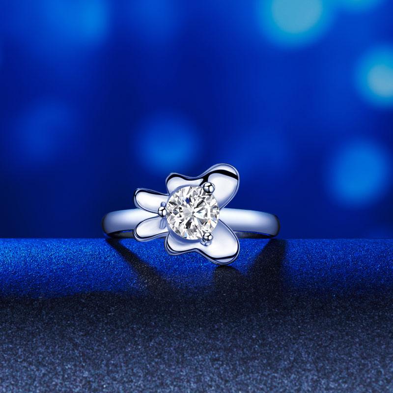 2-Pcs Butterfly Flower Ring Set