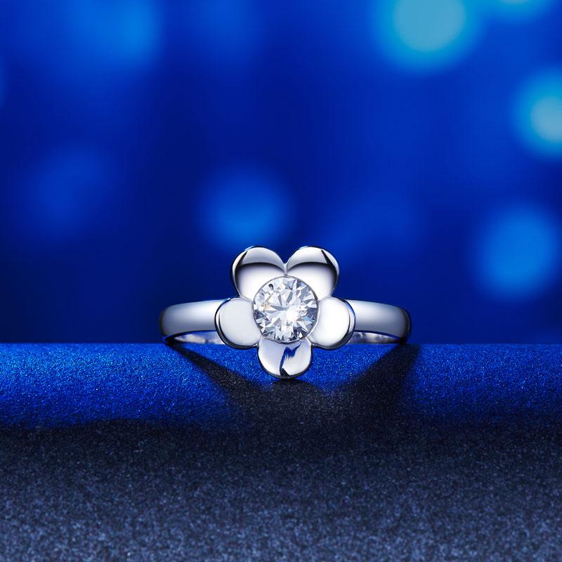 2-Pcs Butterfly Flower Ring Set