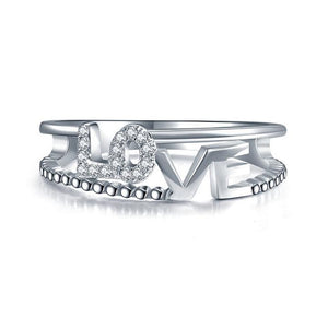 'Love' Engraved Ring
