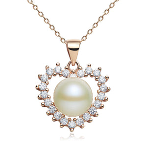 "I Love you" Pearl Heart Necklace