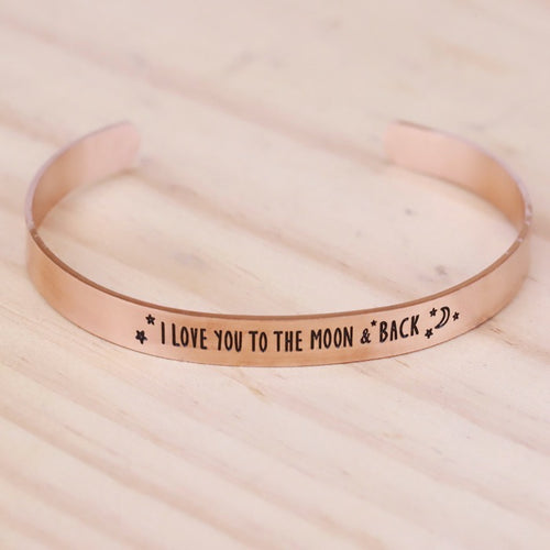 I Love You To The Moon & Back Bracelet
