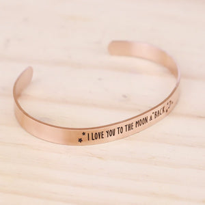 I Love You To The Moon & Back Bracelet