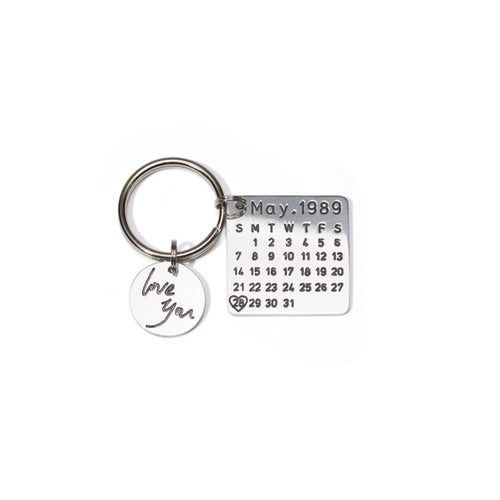 Personalized Calendar Keychain