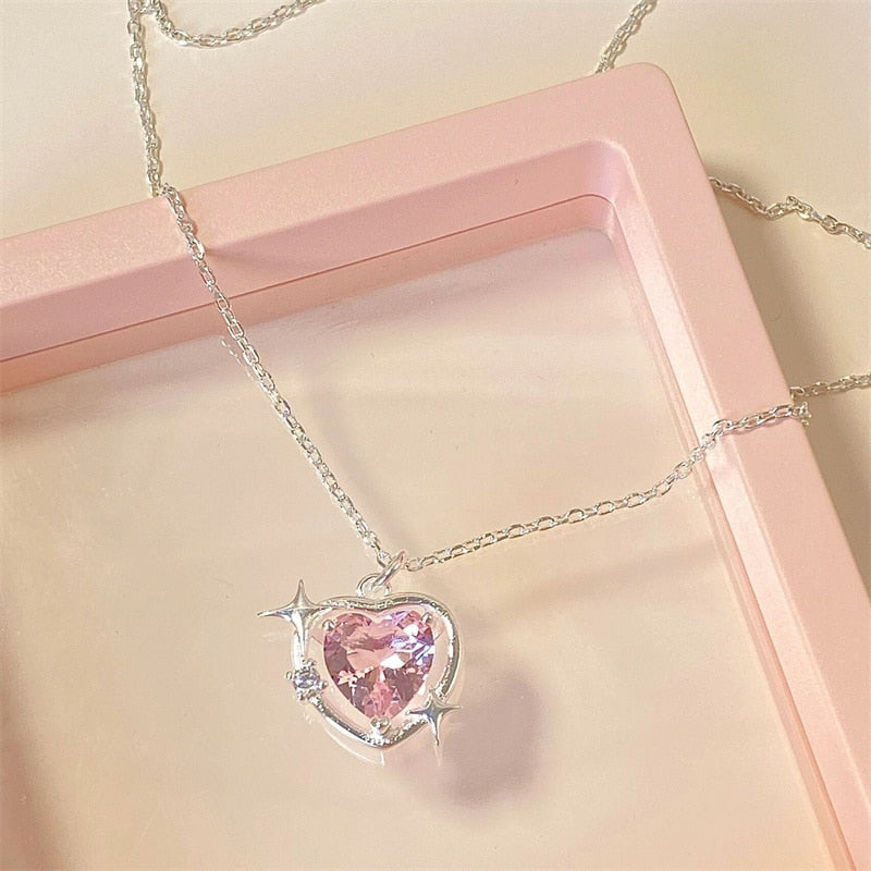 Rose Heart Necklace