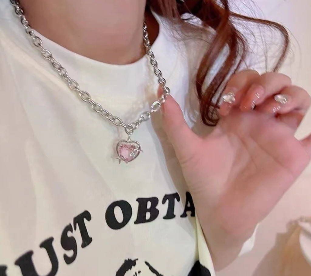 Rose Heart Necklace