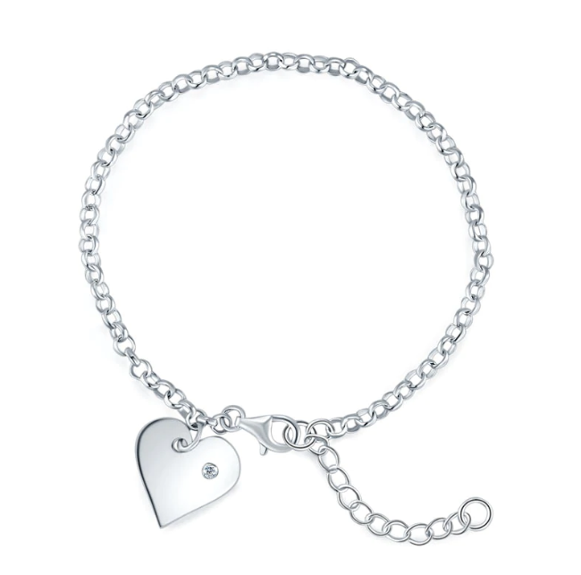 'My Heart" Dangle Heart Bracelet