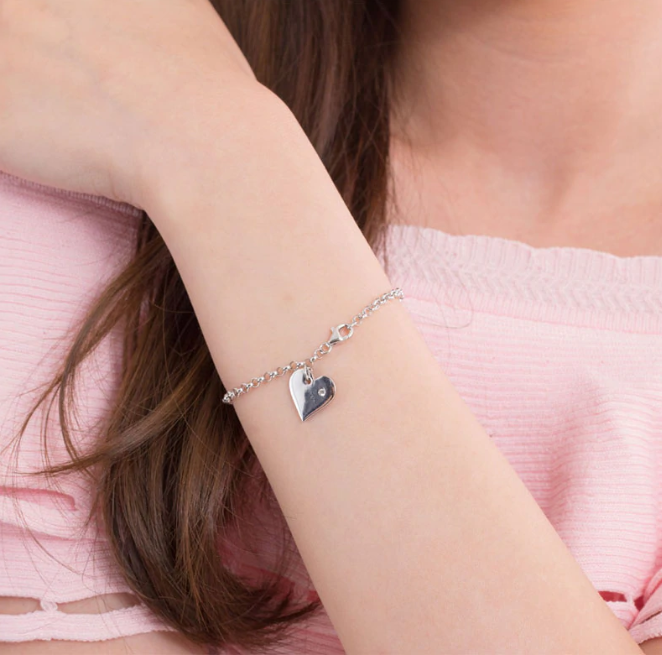 'My Heart" Dangle Heart Bracelet
