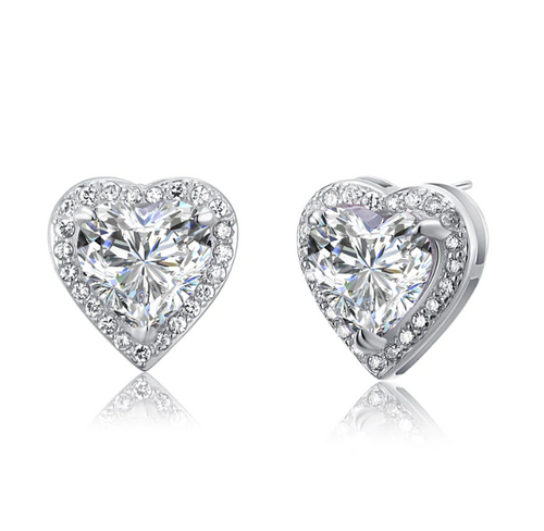 Stud Heart Fashionable Stylish Earrings