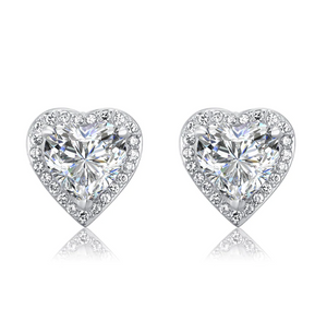 Stud Heart Fashionable Stylish Earrings