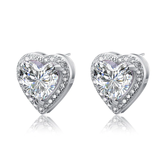 Stud Heart Fashionable Stylish Earrings
