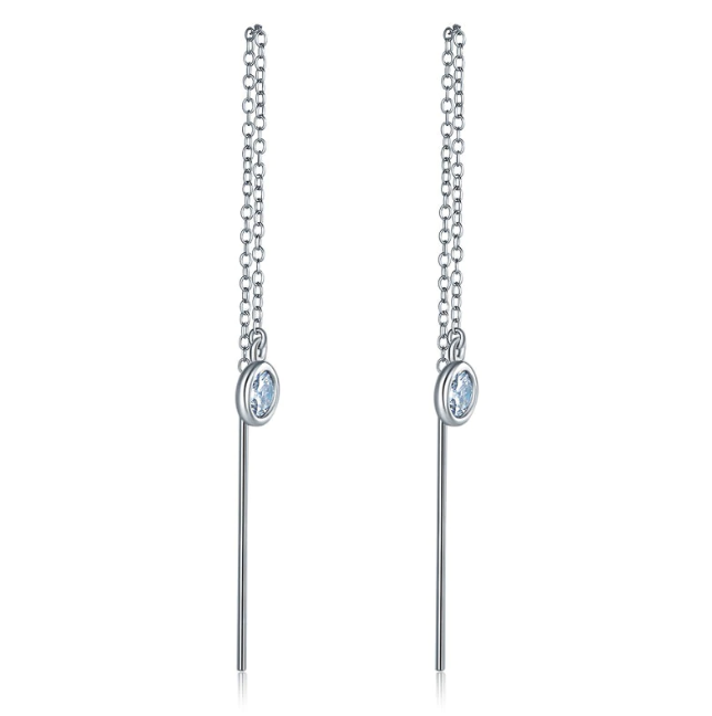 Dangle Drop Fashionable One Line Long Elegant  Earrings