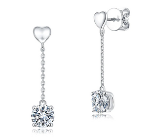 Stylish Diamond Dangle Earrings