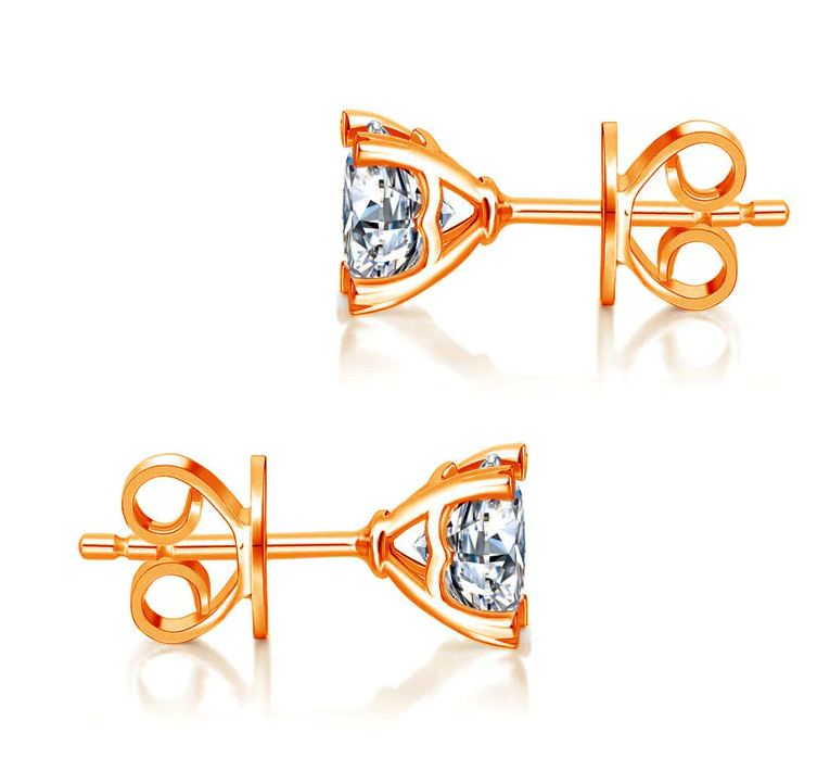 Diamond Heart Claws Earrings