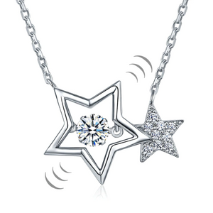 Double Stars Elegant Necklace.