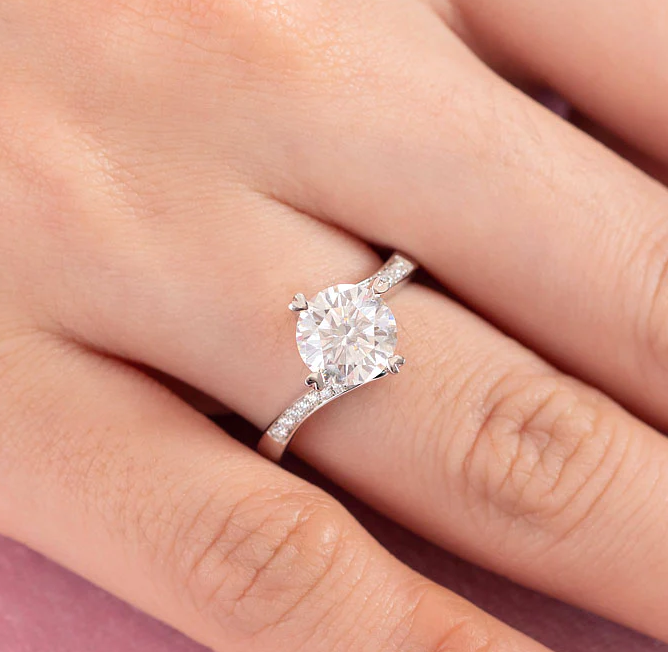 Heart Shaped Diamond Ring