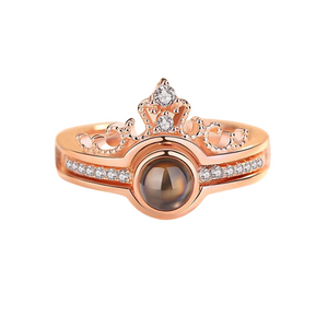 "I LOVE YOU" 100 Languages Ring Set