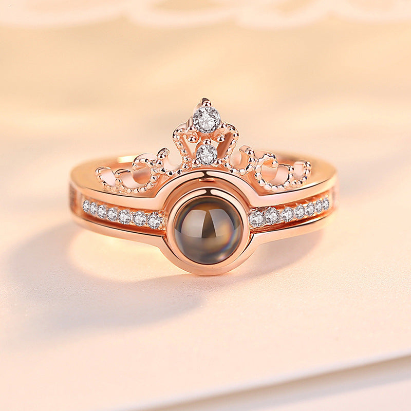 "I LOVE YOU" 100 Languages Ring Set