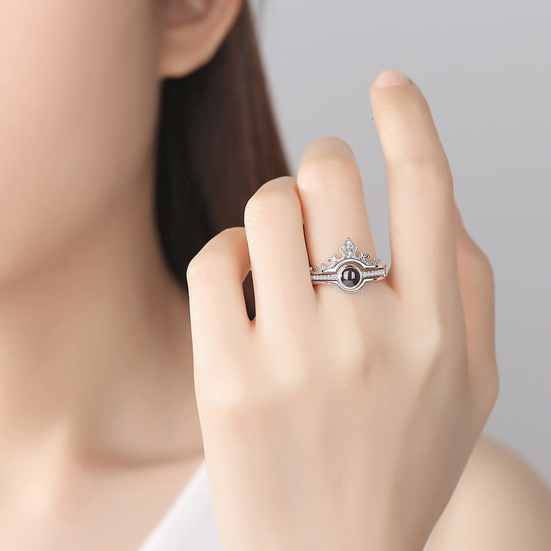 "I LOVE YOU" 100 Languages Ring Set