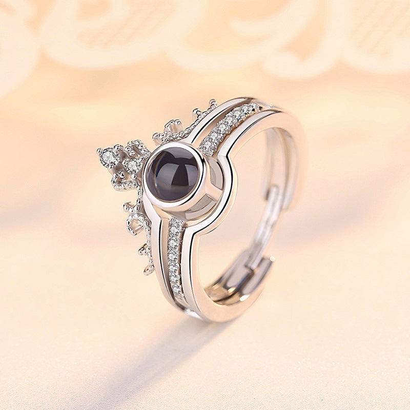 "I LOVE YOU" 100 Languages Ring Set