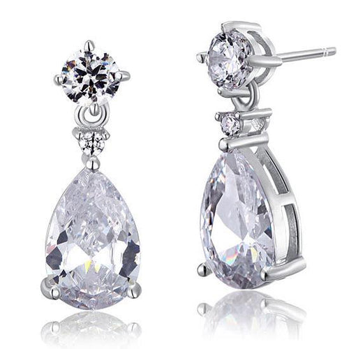 Silver Splash Earrings