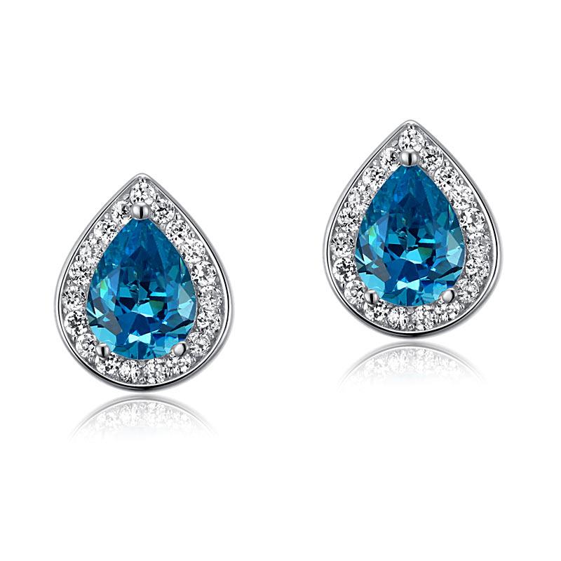 Blue Teardrop Earrings