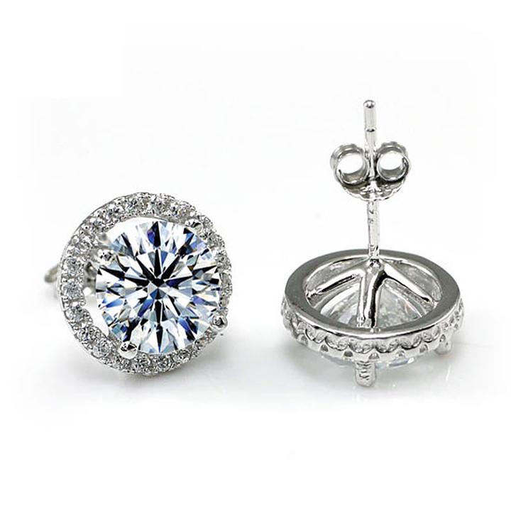 Sparkling Halo Earrings