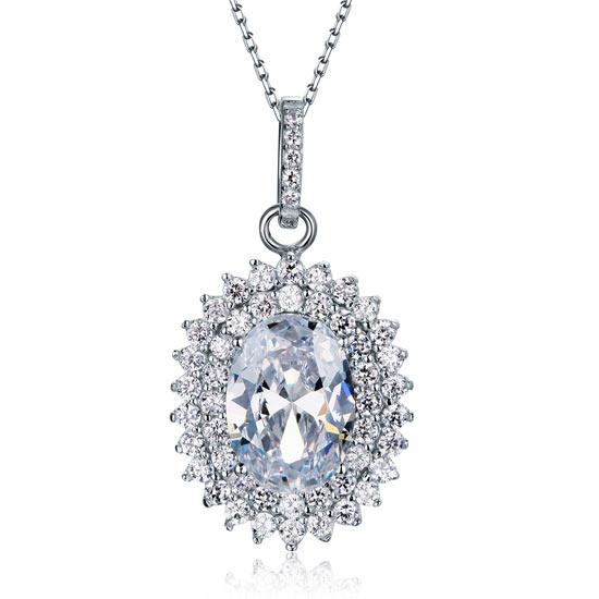 Frosted Silver Necklace