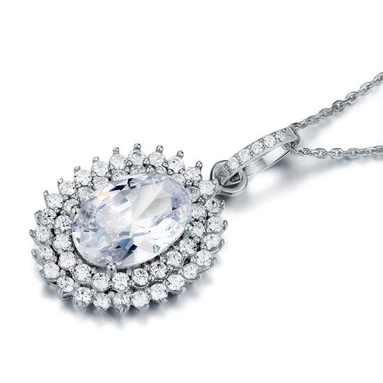Frosted Silver Necklace