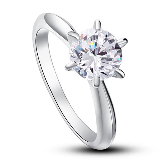 Classic 6 Claw Diamond Engagement Ring