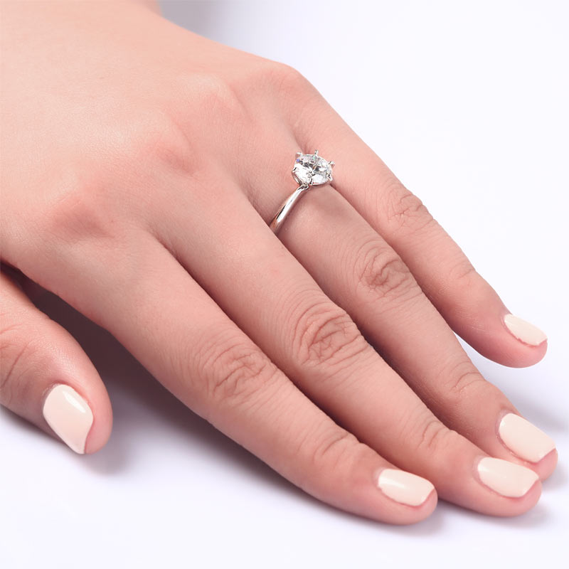 Classic 6 Claw Diamond Engagement Ring