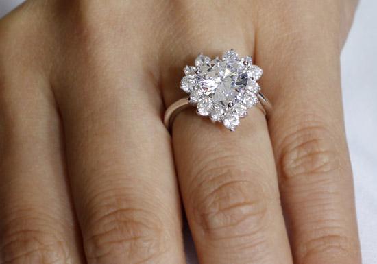 2.5 Carat Heart Shape Ring