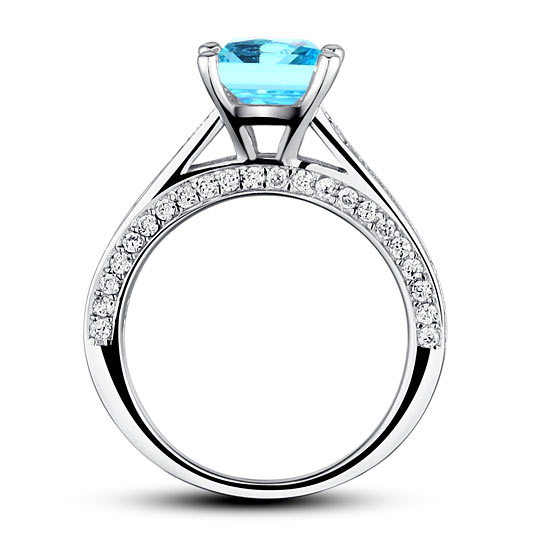 "I Choose You" Blue Ring