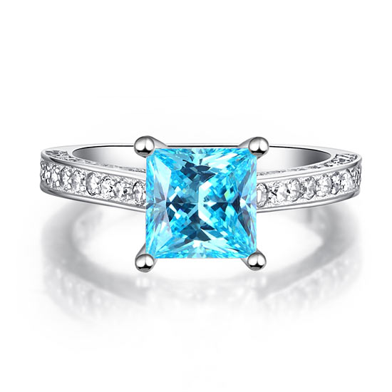 "I Choose You" Blue Ring