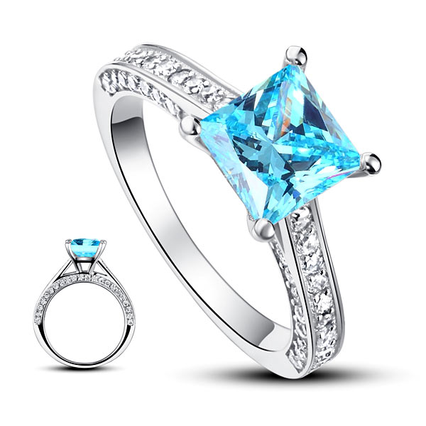 "I Choose You" Blue Ring