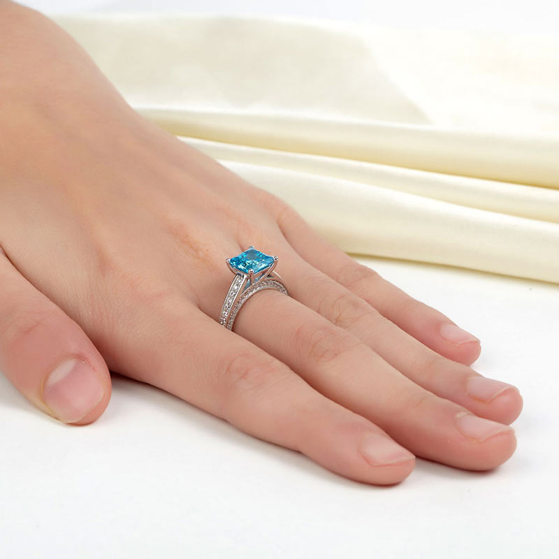 "I Choose You" Blue Ring