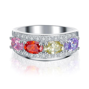 Free Spirit Multi-Color Anniversary Ring